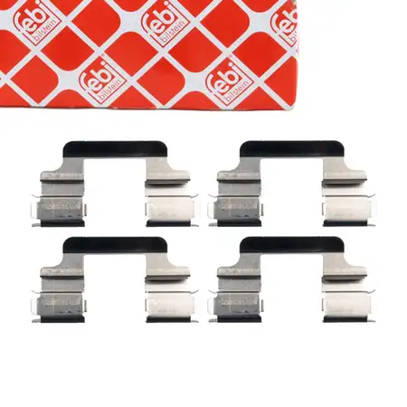 febi 185049 Zubeh&ouml;rsatz Montagesatz Federnsatz f&uuml;r Bremsbel&auml;ge vorne o. hinten