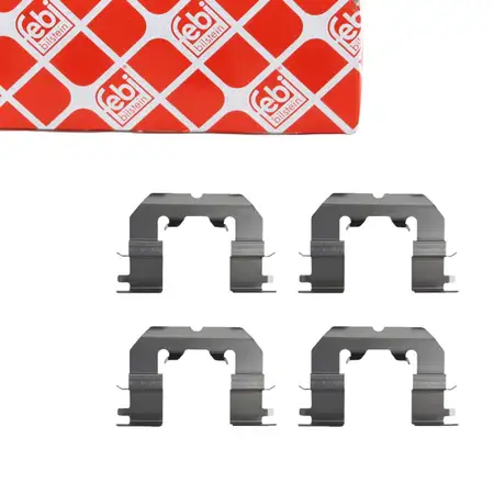 febi 185711 Zubeh&ouml;rsatz Bremsbel&auml;ge f&uuml;r BMW 5er G30 520i 4 KIA Rio 3 vorne o. hinten