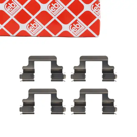 febi 181485 Zubeh&ouml;rsatz Montagestz Federnsatz f&uuml;r Bremsbel&auml;ge hinten