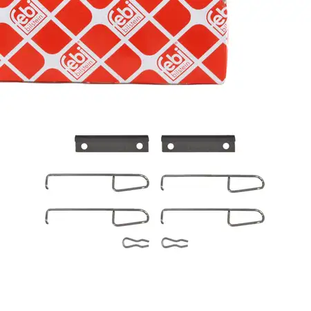 febi 181918 Accessory Kit, Mounting Kit, Spring Set for Rear Brake Pads