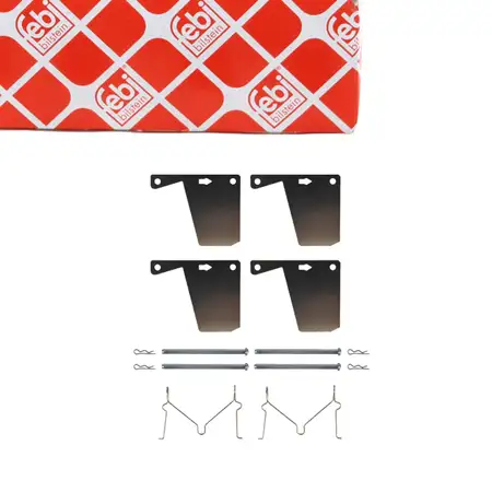 febi 181981 Zubeh&ouml;rsatz Montagesatz Federnsatz f&uuml;r Bremsbel&auml;ge vorne