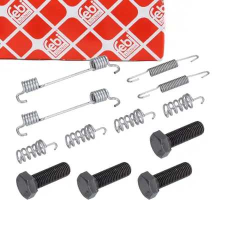 febi 185056 Zubeh&ouml;rsatz Montagesatz Federnsatz f&uuml;r Bremsbacken hinten