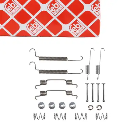 febi 182063 Zubeh&ouml;rsatz Montagesatz Federnsatz f&uuml;r Bremsbacken hinten