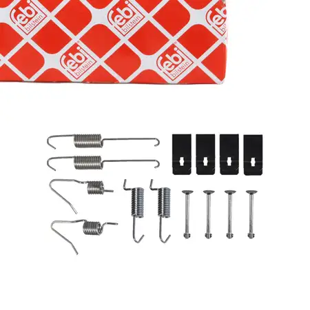 febi 182550 Zubeh&ouml;rsatz Montagesatz Federnsatz f&uuml;r Bremsbacken hinten