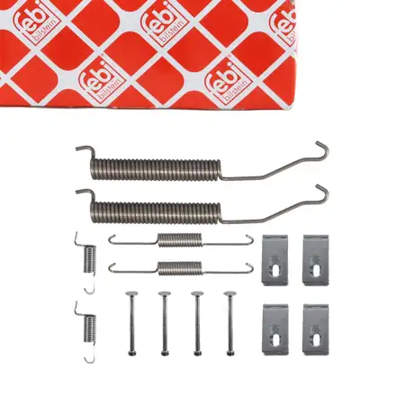 febi 182576 Accessory Kit, Mounting Kit, Spring Set for Rear Brake Shoes