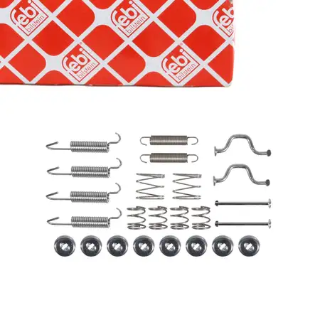 febi 182573 Zubeh&ouml;rsatz Montagesatz Federnsatz f&uuml;r Bremsbacken hinten