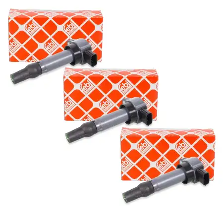 3x febi 106151 Z&uuml;ndspule f&uuml;r SMART ForFour (454) MITSUBISHI Colt 6 1.1 64/75 PS