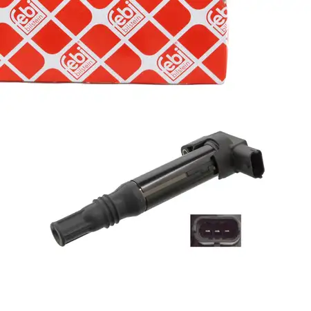 febi Z&uuml;ndspule f&uuml;r OPEL Corsa F Crossland 10 PEUGEOT 108 2008 1 2 208 1 2 CITROEN 1.0 1.2