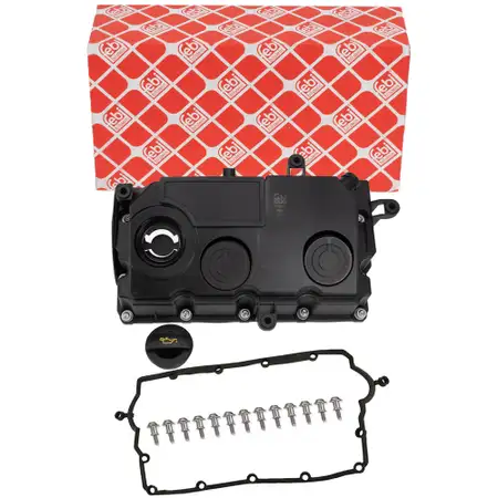 febi Ventildeckel + Dichtung f&uuml;r VW Golf 5 Passat B6 Polo 4 Touran 1.9/2.0 TDI 03G103469G