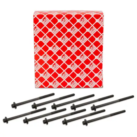10x febi 39779 Zylinderkopfschraube M12x1,5 f&uuml;r BMW MINI N47 B47 11128513128