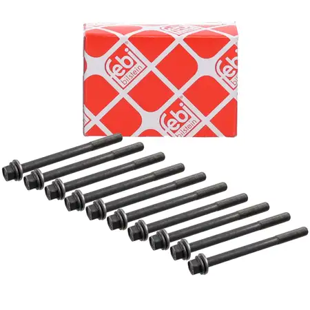 10x febi 194712 Zylinderkopfschraube M10x1,25 f&uuml;r HONDA Accord 6 Civic 5 6 CRX 3 HR-V Logo