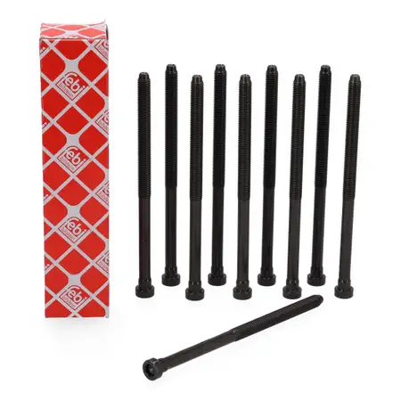 10x febi 103647 Zylinderkopfschraube f&uuml;r VW Golf 7 Passat Tiguan 1.6/2.0 TDI WHT005673