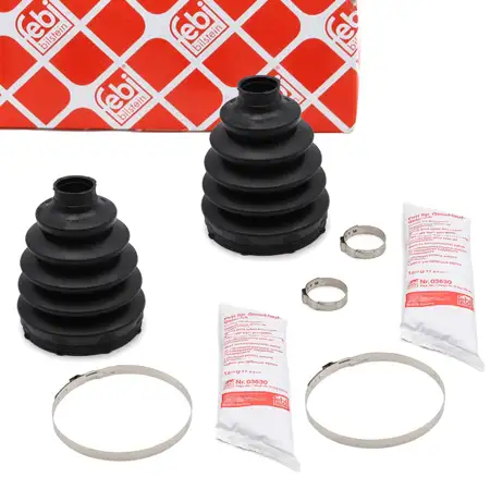 2x febi Achsmanschette Satz f&uuml;r PSA Jumpe 3 Boxer FIAT Ducato 250 vorne radseitig