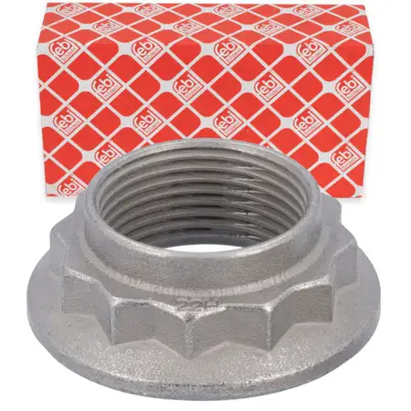 2x febi 01701 Achsmutter Antriebswelle M24x1,5 f&uuml;r BMW E81-88 E36 E46 E90-93 F30/31 E34 Z4