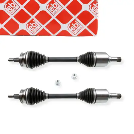 2x febi drive shaft for Mercedes A-Class W169 and B-Class W245 with automatic transmission (front)