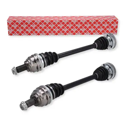 2x febi 182454 Antriebswelle Gelenkwelle f&uuml;r BMW 5er E60 E61 Hinterachse 33207578720
