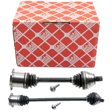 2x febi Antriebswelle f&uuml;r VW Golf 5 6 Passat B6 B7 Touran 1.9/2.0 TDI mit Automatik vorne