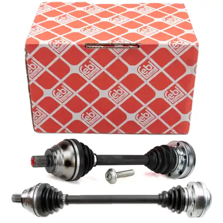 2x febi Antriebswelle f&uuml;r VW Golf 5 6 7 Passat B6 B7 A3 8P 8V Q3 8U 6-Gang Schaltung vorne