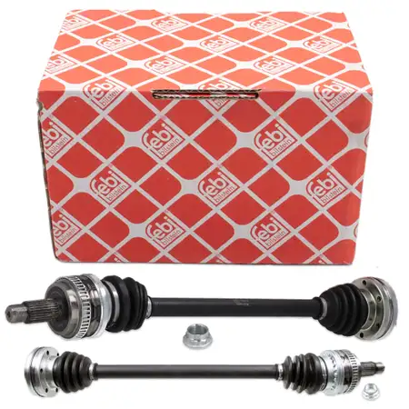 2x febi Antriebswelle f&uuml;r BMW 1er E81-88 116-120i 118d 3er E90-93 316-323i hinten