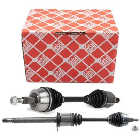 2x febi Antriebswelle f&uuml;r VW Multivan Transporter T5 T6 2.0 TDI mit 7-Gang Automatik vorme