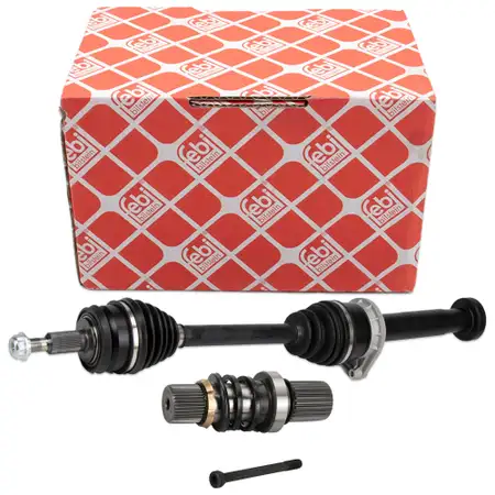 2x febi Antriebswelle + Steckwelle f&uuml;r VW Multivan Transporter T5 2.0 TDI vorne rechts