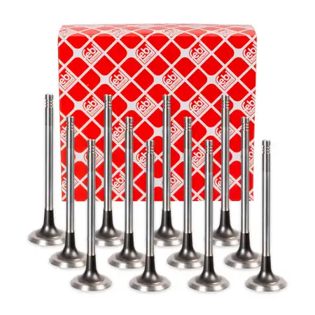 12x febi 12824 Auslassventil f&uuml;r BMW 3er E36 E46 5er E34 E39 7er E38 Z3 M50 M52 ab 09.1992