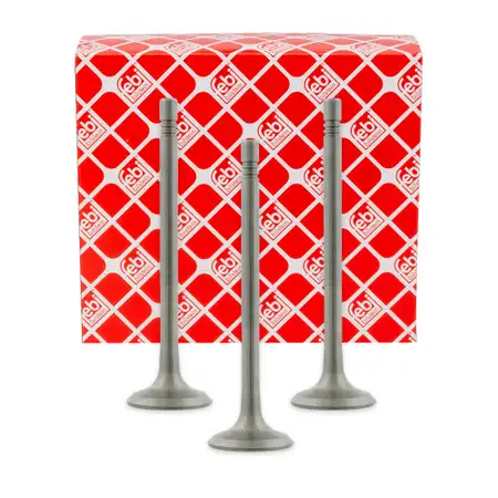 3x febi 21016 Auslassventil f&uuml;r VW Polo 9N Fox SEAT Ibiza 3 SKODA Fabia 1 2 1.2 54/555/60