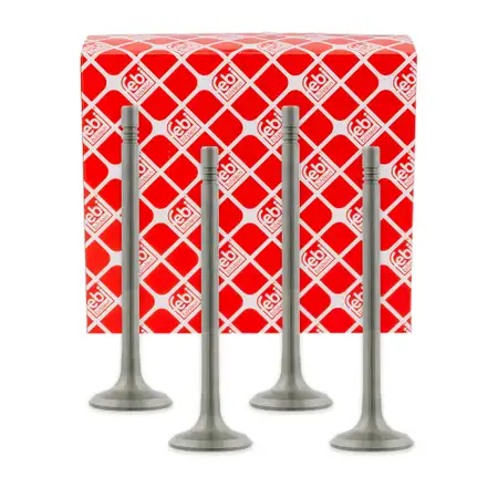 4x febi 21016 Auslassventil f&uuml;r VW Polo 6N2 Lupo Caddy 2 SEAT Arosa Cordoba Ibiza 2 1.4