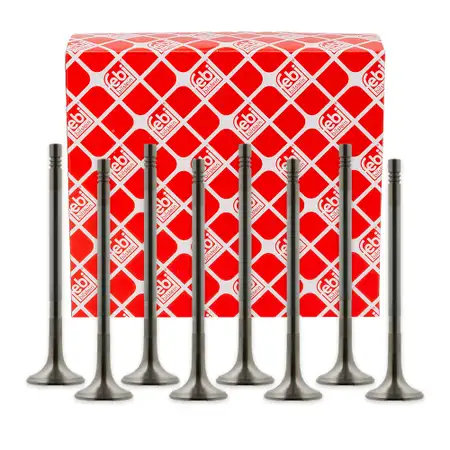 8x febi 38297 Auslassventil f&uuml;r MERCEDES W203 W204 W211 W212 R171 Sprinter M271 2710500627