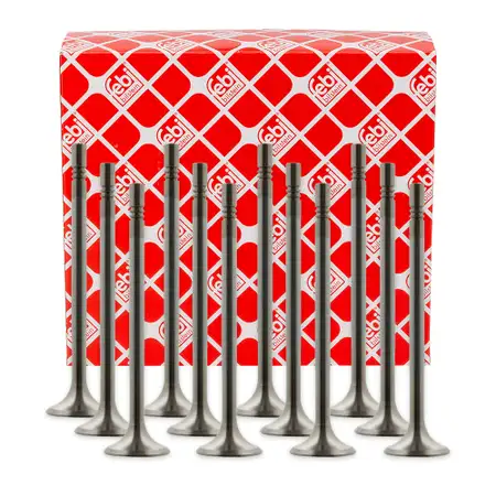 12x febi 38301 Auslassventil f&uuml;r MERCEDES W203 W204 W211 W212 W461 W463 OM642 6420500627