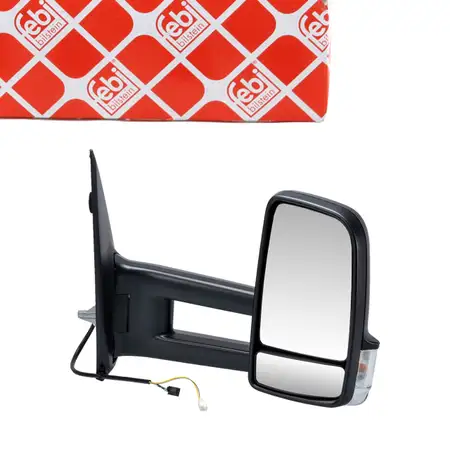 FEBI Au&szlig;enspiegel Seitenspiegel MERCEDES-BENZ Sprinter 3-5t B907 B910 rechts 9108101701