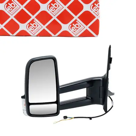 febi Au&szlig;enspiegel Seitenspiegel f&uuml;r MERCEDES-BENZ Sprinter 3-5t B907 B910 links 9108101601