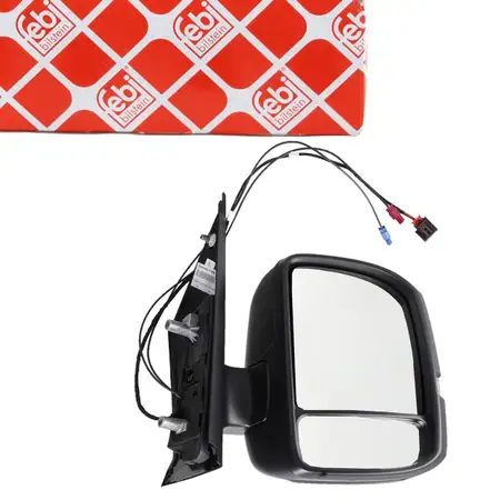 febi 198347 Au&szlig;enspiegel Seitenspiegel mit Antenne f&uuml;r VW Crafter SY SZ rechts