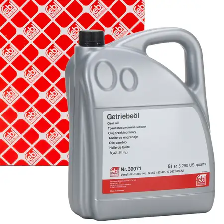 5L 5 Liter febi 39071 Getriebe&ouml;l Automatikgetriebe&ouml;l f&uuml;r VW TL52182 DCTF-1 GELB
