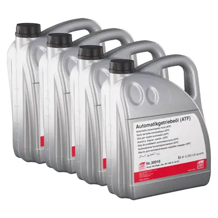 20L febi ATF Automatikgetriebe&ouml;l ROT f&uuml;r MB 235.71 236.6/9/10/13 VW TL52533 Dexron III