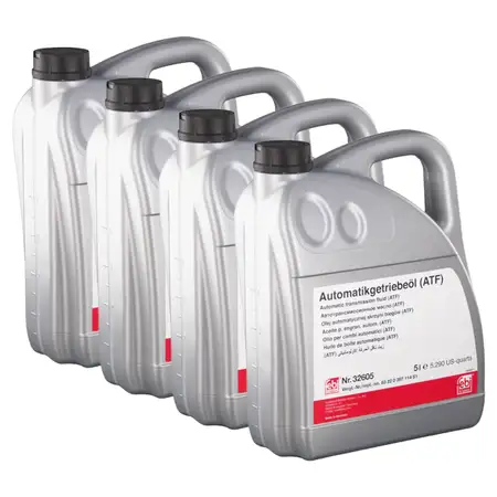 20L febi 32605 ATF Automatikgetriebe&ouml;l ROT f&uuml;r MB 236.41/51 Dexron VI Mercon LV DTFR10B100