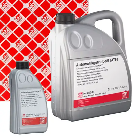 6L 6 Liter febi Automatikgetriebe&ouml;l ATF GR&Uuml;N f&uuml;r AUDI BMW CHRYSLER JAGUAR