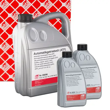 7L 7 Liter febi Automatikgetriebe&ouml;l ATF GR&Uuml;N f&uuml;r AUDI BMW CHRYSLER JAGUAR