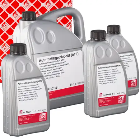 8L 8 Liter febi Automatikgetriebe&ouml;l ATF BMW FORD MINI OPEL PSA VOLVO VW