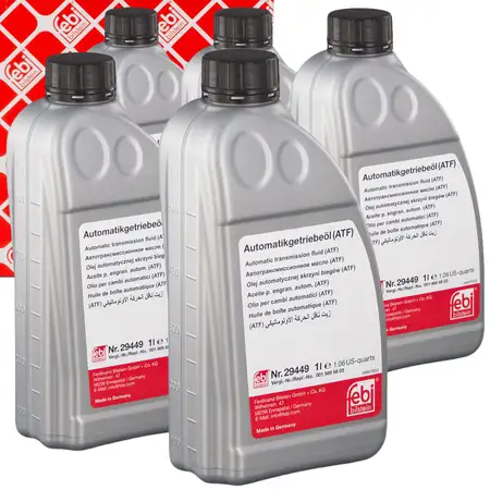 5L 5 Liter febi Automatikgetriebe&ouml;l ATF 134 MERCEDES MB 236.14 DSIH 6P805