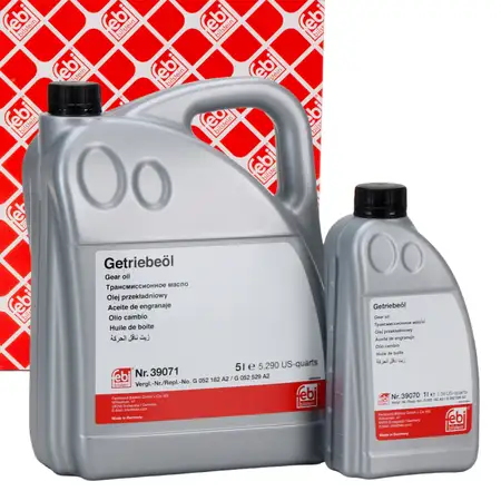 6L 6 Liter febi Getriebe&ouml;l Automatikgetriebe&ouml;l f&uuml;r VW TL52182 DCTF-1 GELB
