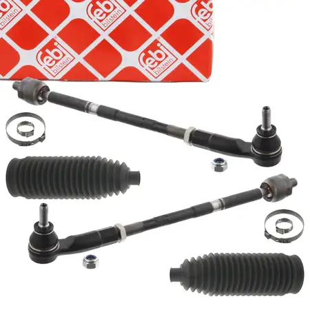 2x febi PROKIT Spurstange + Kopf + Manschette f&uuml;r VW Golf 5 6 7 T-Roc AUDI A3 8P 8V vorne