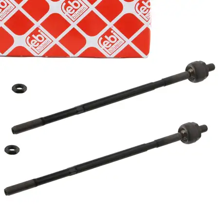 2x febi 33908 PROKIT Spurstange Axialgelenk f&uuml;r VW Golf 3 Vento 1N1 mit TRW Servo vorne