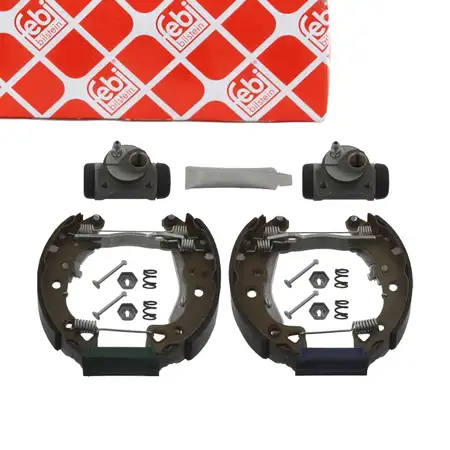 febi 37490 Bremsbackensatz + Radbremszylinder + Zubeh&ouml;r Feststellbremse hinten
