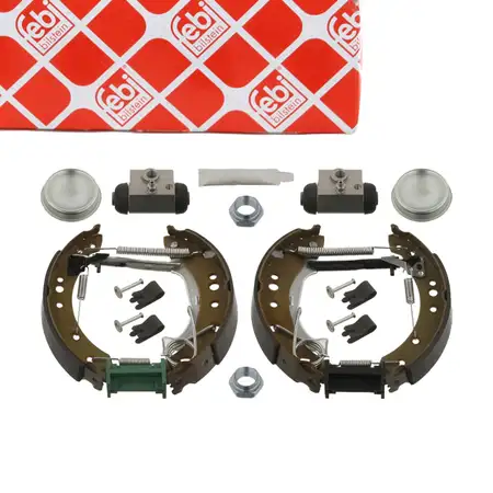 febi 37526 Bremsbackensatz + Radbremszylinder + Zubeh&ouml;r Feststellbremse hinten