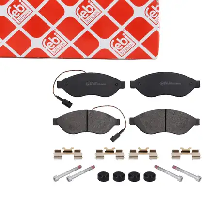febi 177451 Bremsbel&auml;ge + Sensor f&uuml;r CITROEN Jumper 2 FIAT Ducato 250 PEUGEOT Boxer vorne