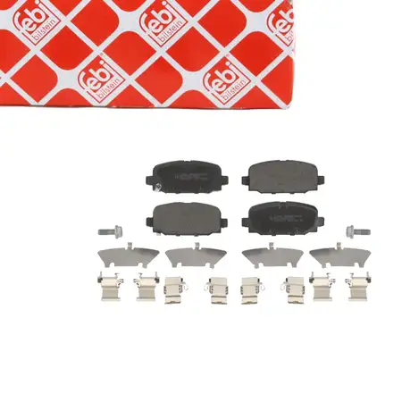 febi 184237 Bremsbel&auml;ge Bremskl&ouml;tze Bremsbelagsatz f&uuml;r JEEP Compass MP M6 MV M7 hinten