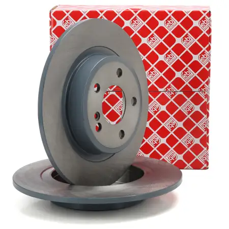 febi 104852 Bremsscheiben Satz f&uuml;r MERCEDES W176 W246 C117 X117 X156 hinten 2464230112