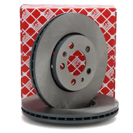 febi 14404 Bremsscheiben Satz f&uuml;r VW Golf 4 Polo 4 5 A1 8L Ibiza Leon Fabia Octavia vorne