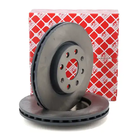 febi 28177 Bremsscheiben Satz Satz f&uuml;r OPEL Adam 14 Zoll Corsa D E FIAT Punto 199 vorne